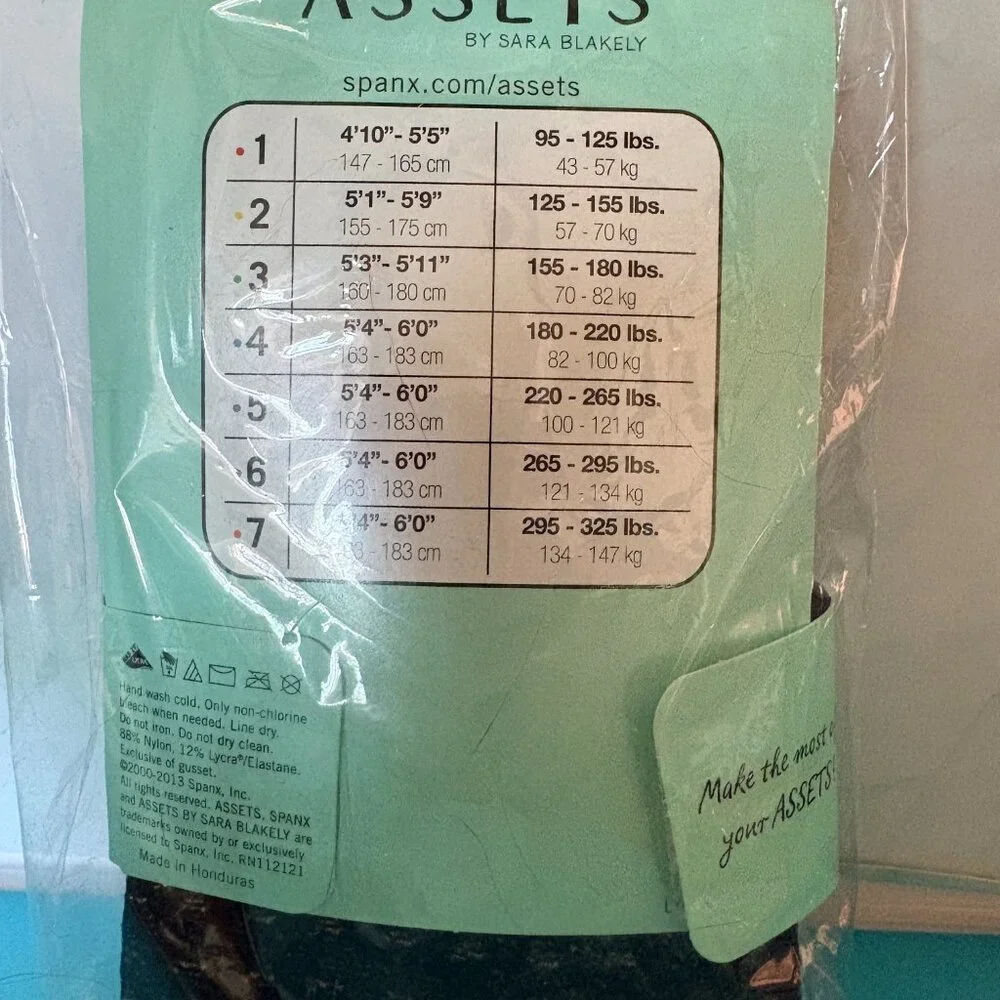 Shaping Tights Textured - Wishbone Size 3 Black - SPANX‎ Brand #2049